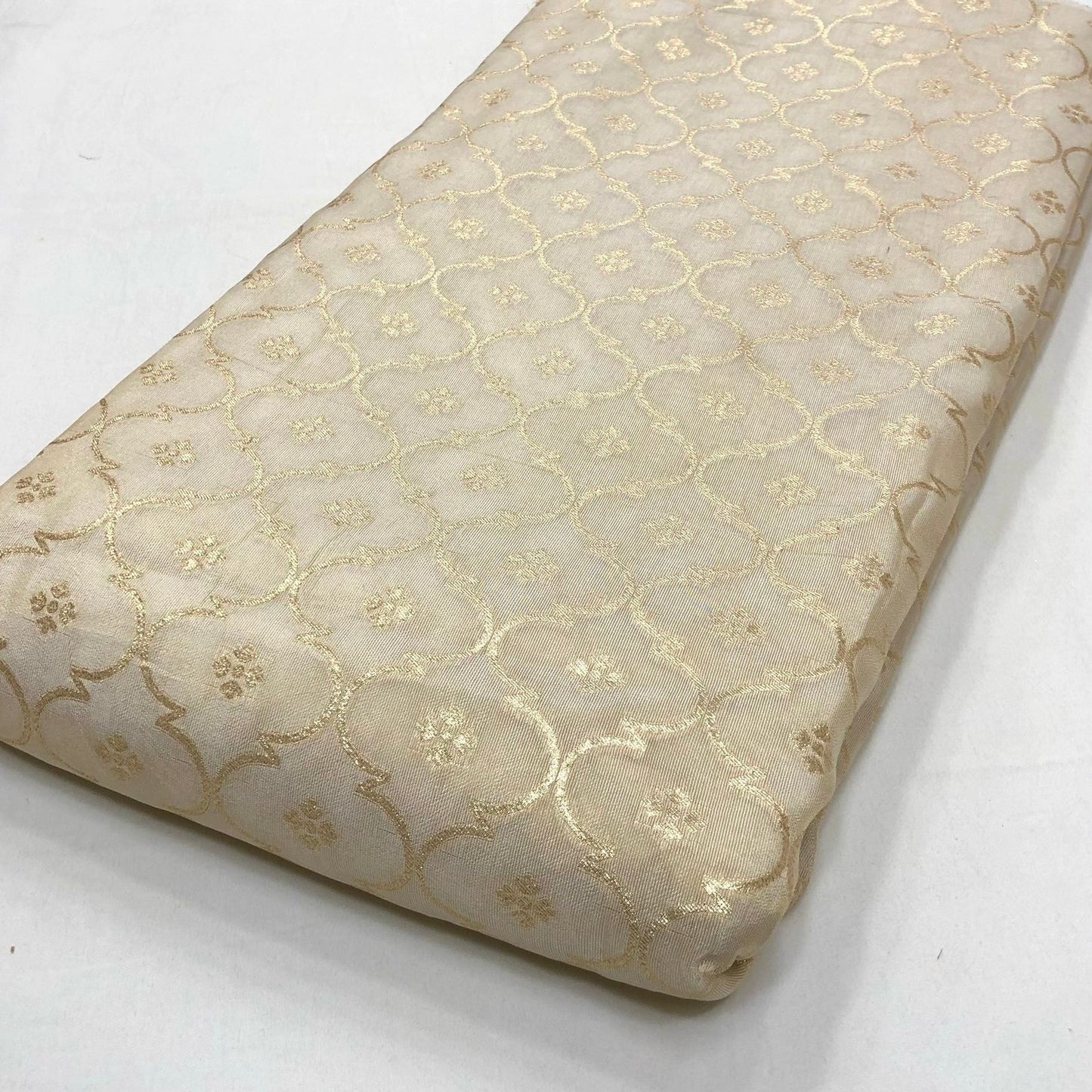 Pure Georgette Tissue Jacquard Dyeable