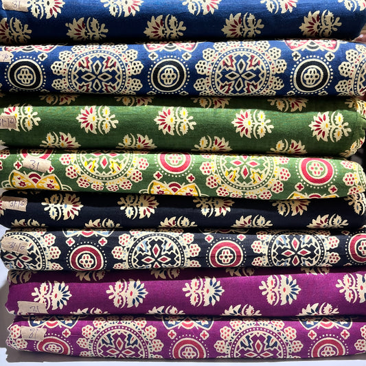 Pure Cotton Ajrakh Prints