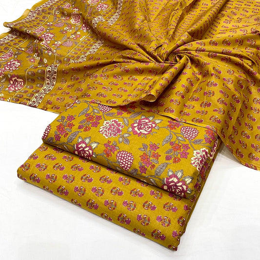 Pure Cotton Printed Suit (Unstitched)