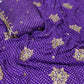 Pure Crepe Bandhani Cutdana Nalki Work with Matching Chinon Dupatta