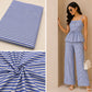 Pure Cotton Striped Fabric Big Width – Summer Dress & Shirt Material