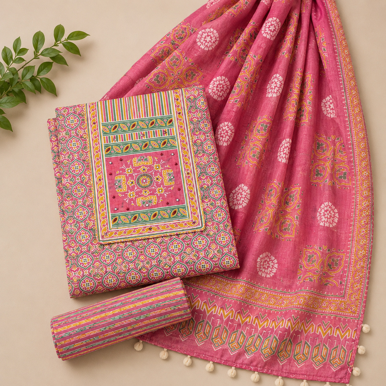 Pure Cotton Printed Unstitched Suit (₹999 per suit)