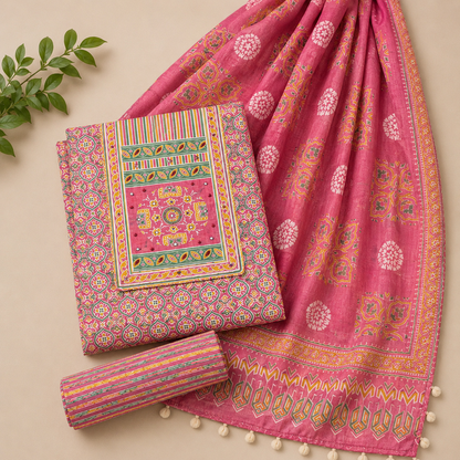 Pure Cotton Printed Unstitched Suit (₹999 per suit)