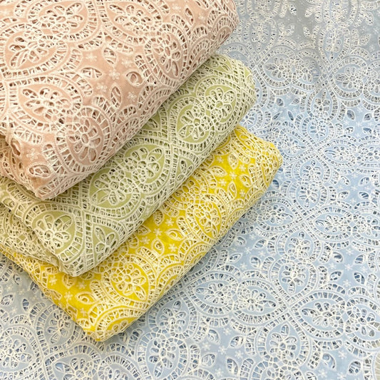 Summer Crepe Cutwork Embroidery
