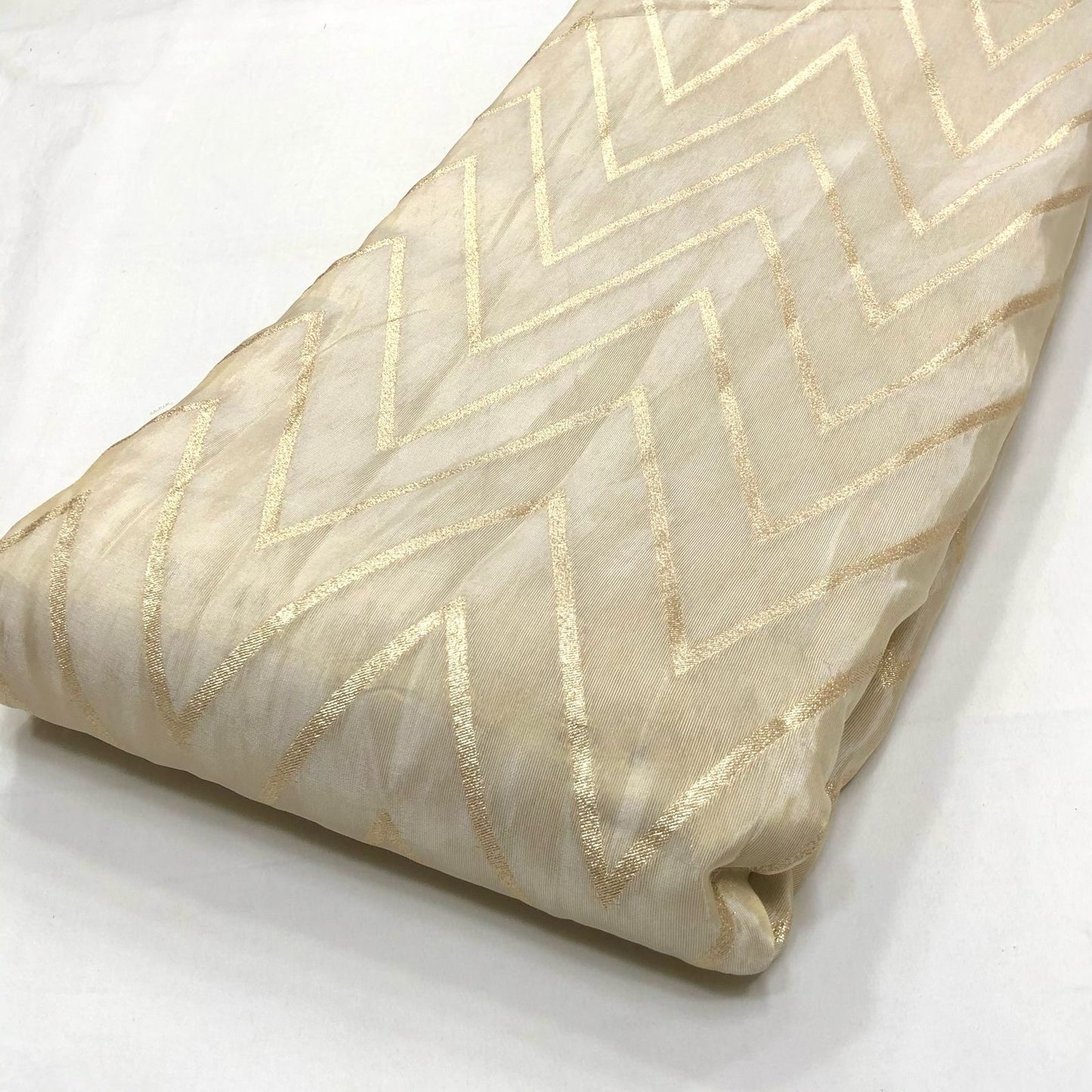 Pure Georgette Tissue Jacquard Dyeable