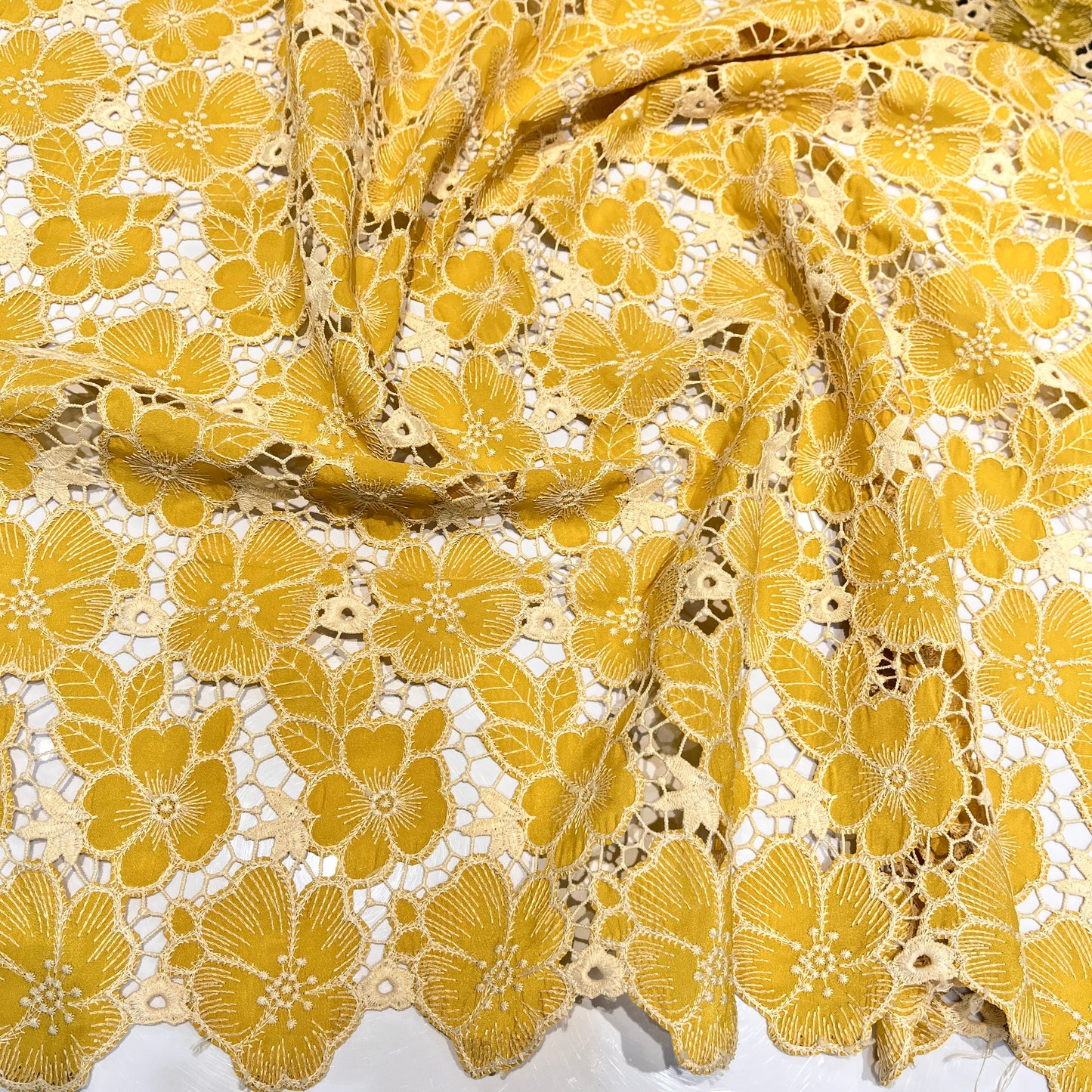 Summer Crepe Hakoba Cutwork Embroidery