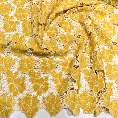 Summer Crepe Hakoba Cutwork Embroidery