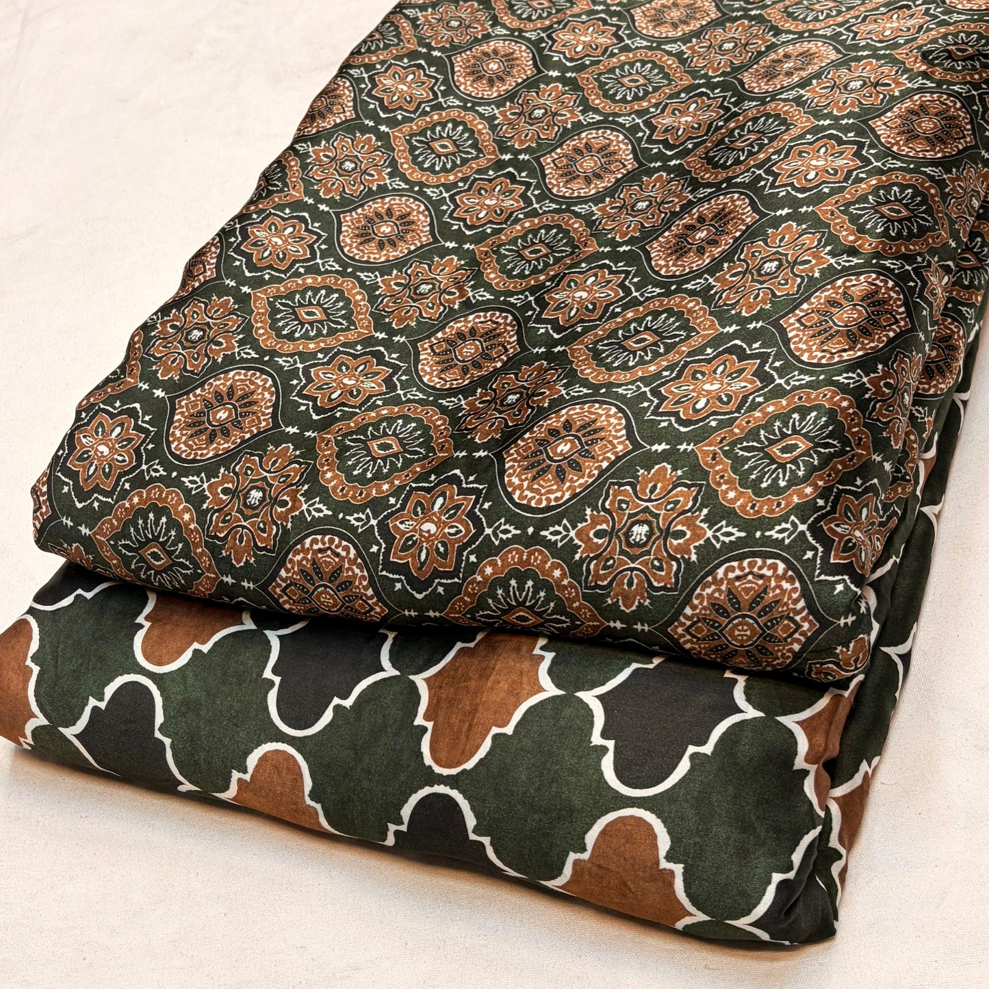 Pure Modal Satin Ajrakh Prints