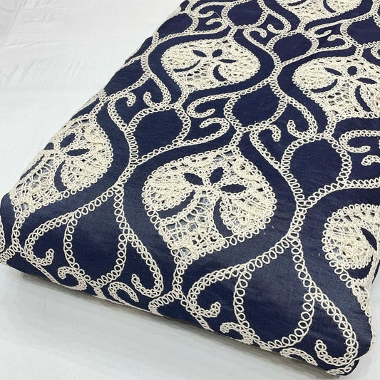 Denim Hakoba Cutwork Embroidery 54” @₹1000/mtr