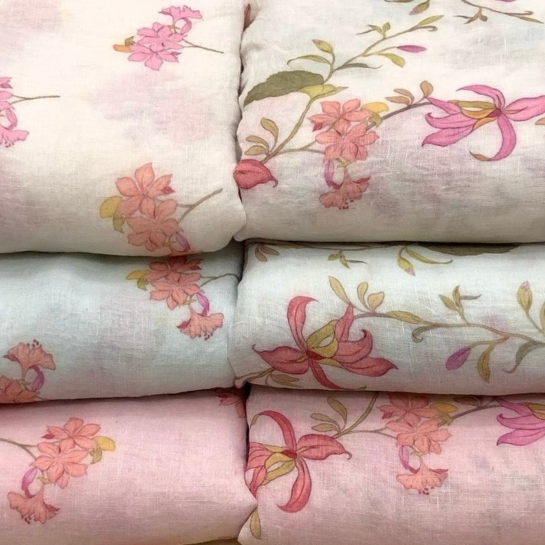 Pure Linen Print Combo (Top+Bottom)