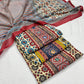 Pure Cotton Ajrakh Printed Suit (Unstitched)