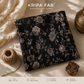 Pure Cotton Kantha Floral Block Print Black I Summer Friendly (₹175 per meter)