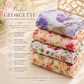 Spring Blossom Pure Viscose Georgette Dress Material Fabric (₹350 per meter)