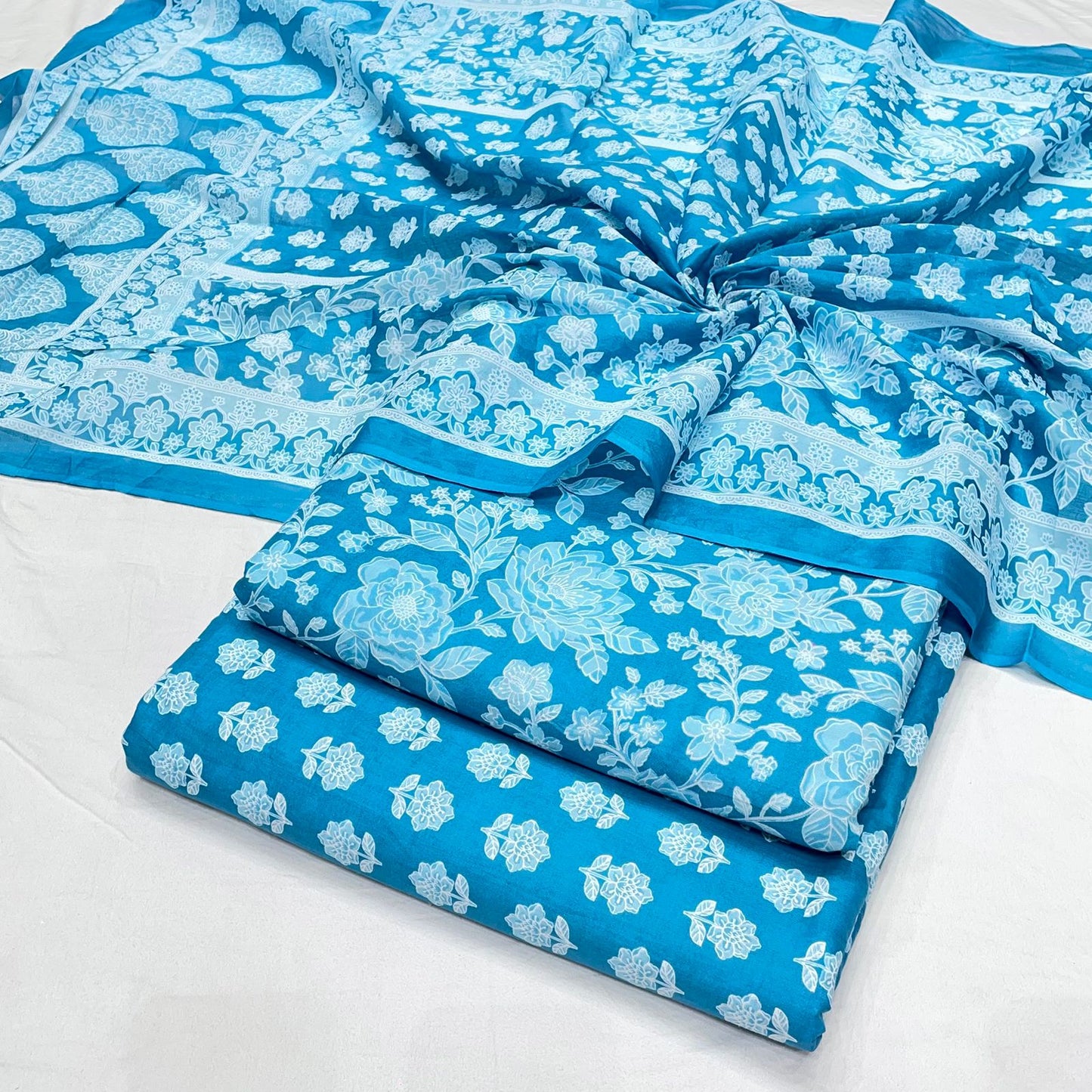 Pure Cotton Printed Suit (Unstitched)