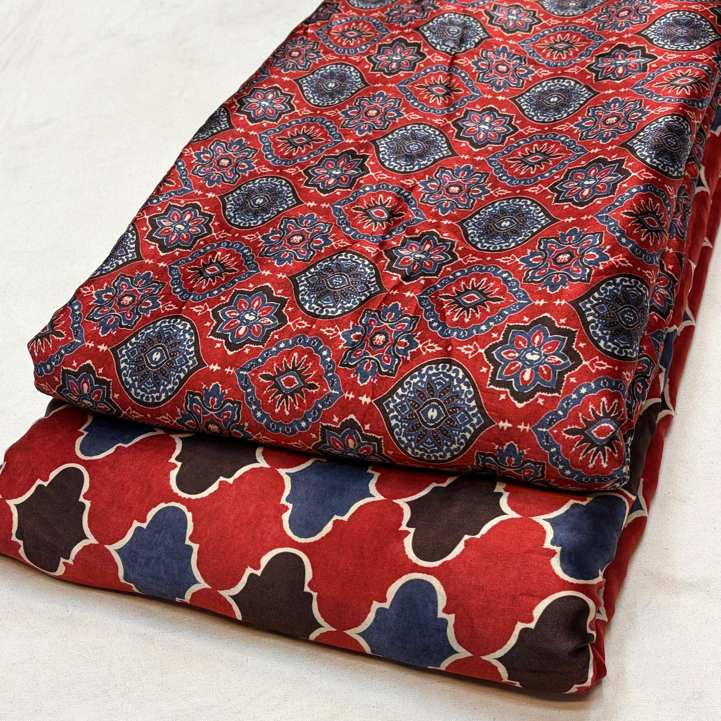 Pure Modal Satin Ajrakh Prints