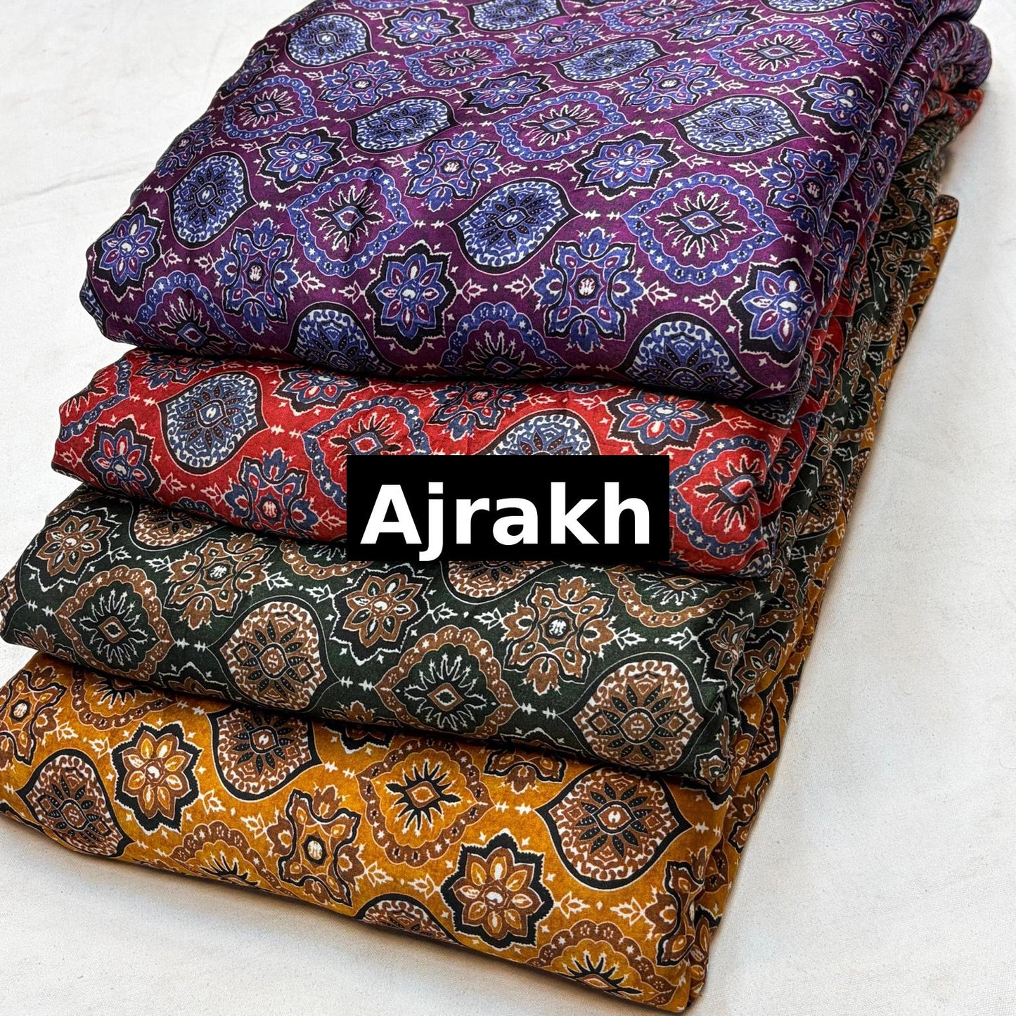 Pure Modal Satin Ajrakh Prints