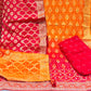 Banarsi Silk Premium Bandhej Suits
