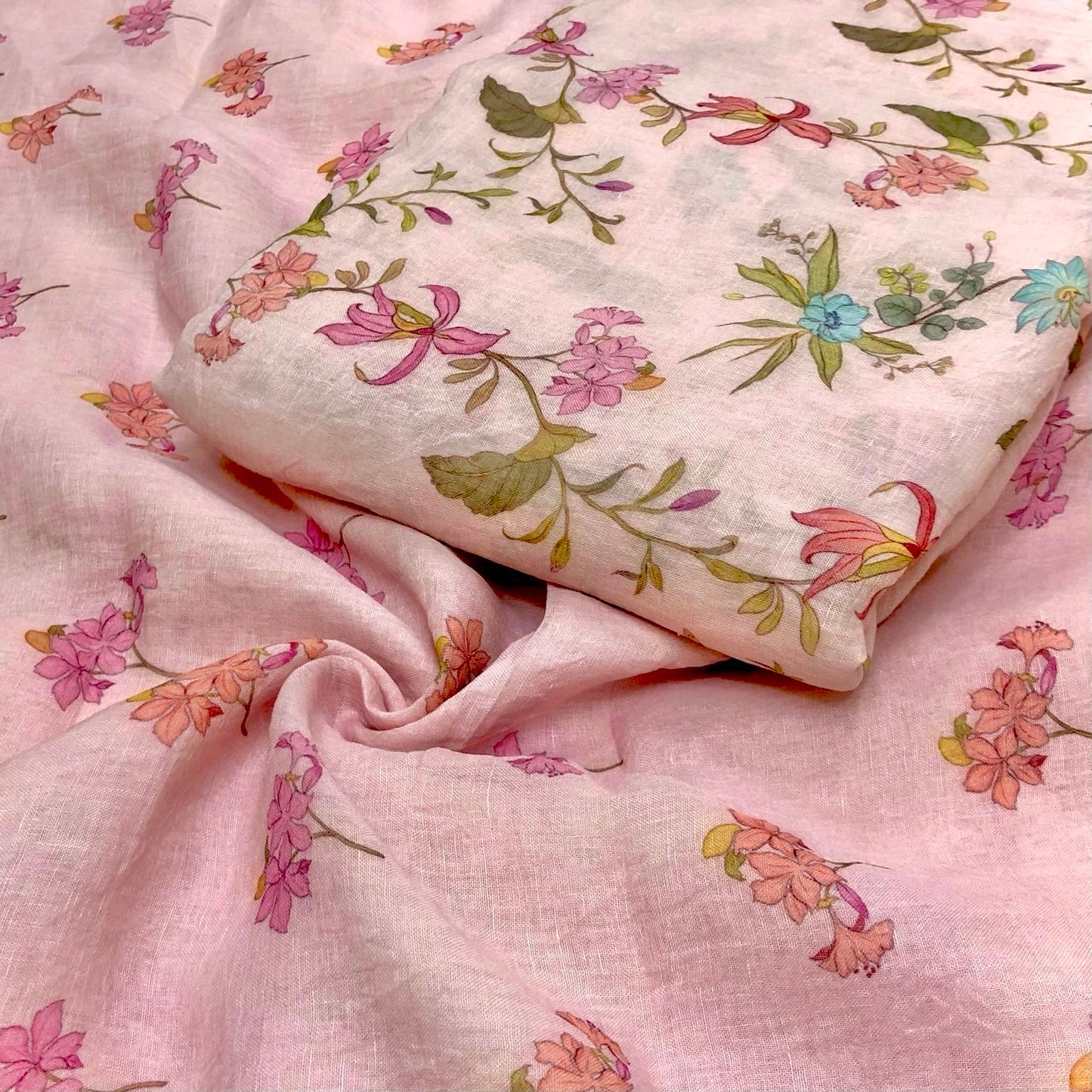 Pure Linen Print Combo (Top+Bottom)