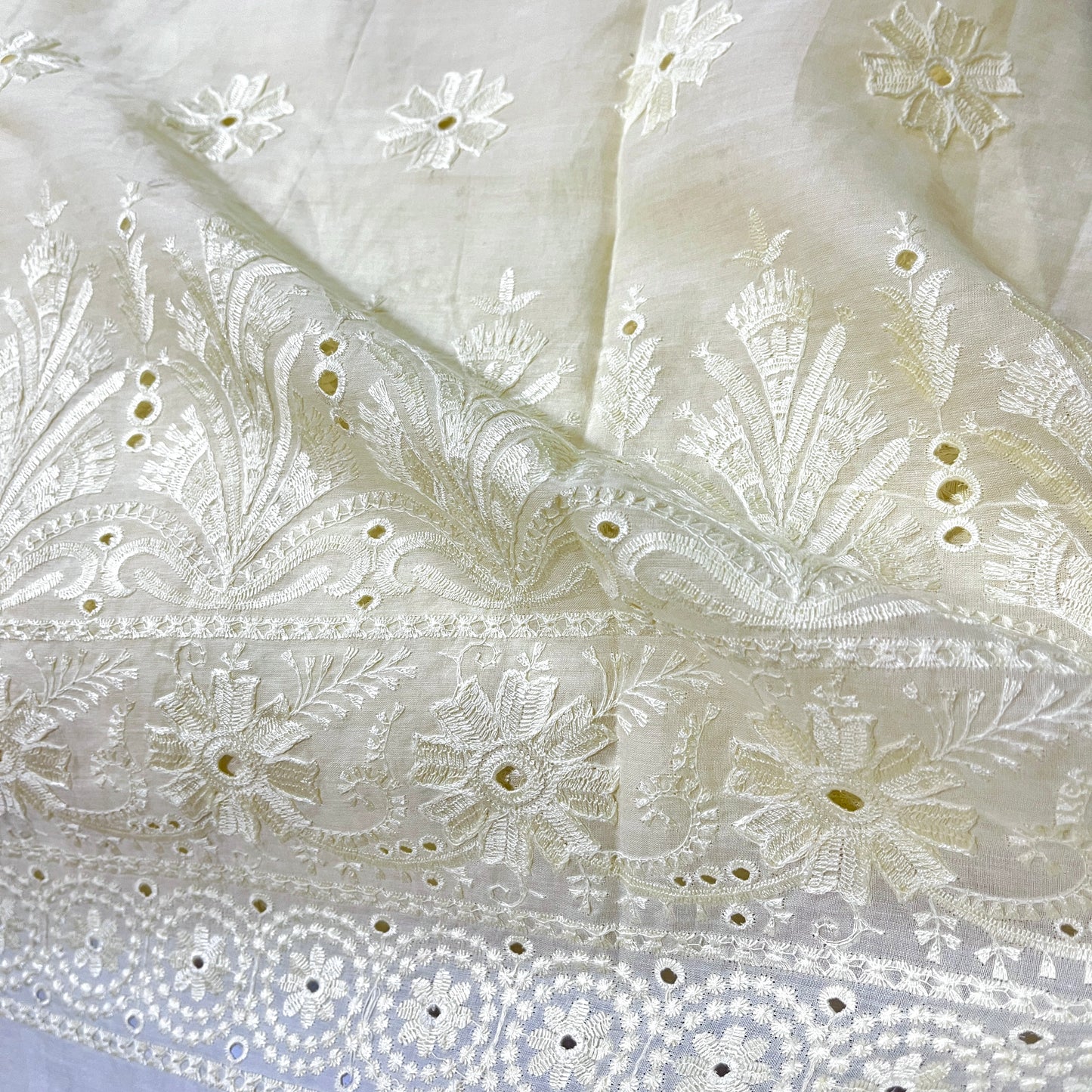 Pure Voile Cotton Cutwork Embroidery