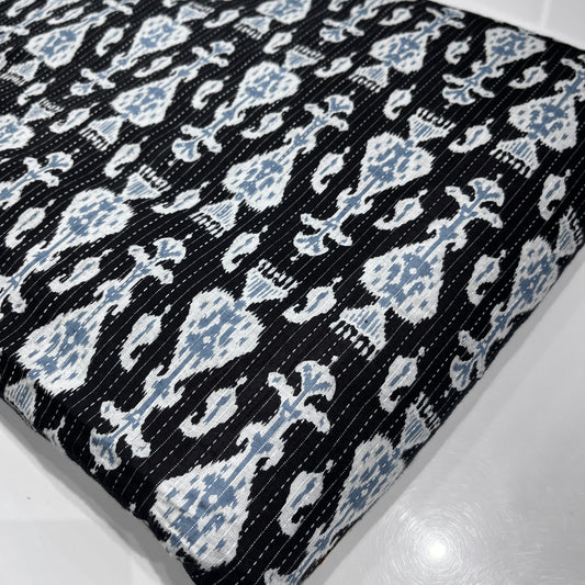 Pure Katha Cotton Prints (Black)