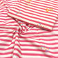 Pure Organic Cotton Digital Print Floral Stripe Fabric – Gajri Red| Soft Breathable Summer Fabric | 44” Width (₹300 per meter)