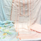 Pastel Peach Premium Organza 3pc Suit