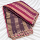 4D Organza Tissue Stripes with Scallop Borders 40” (₹450 per meter)