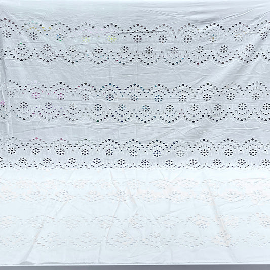 Pure Cotton Hakoba Cutwork Embroidery 54”