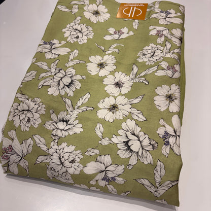 Pure Muslin Floral Unstitched Suit