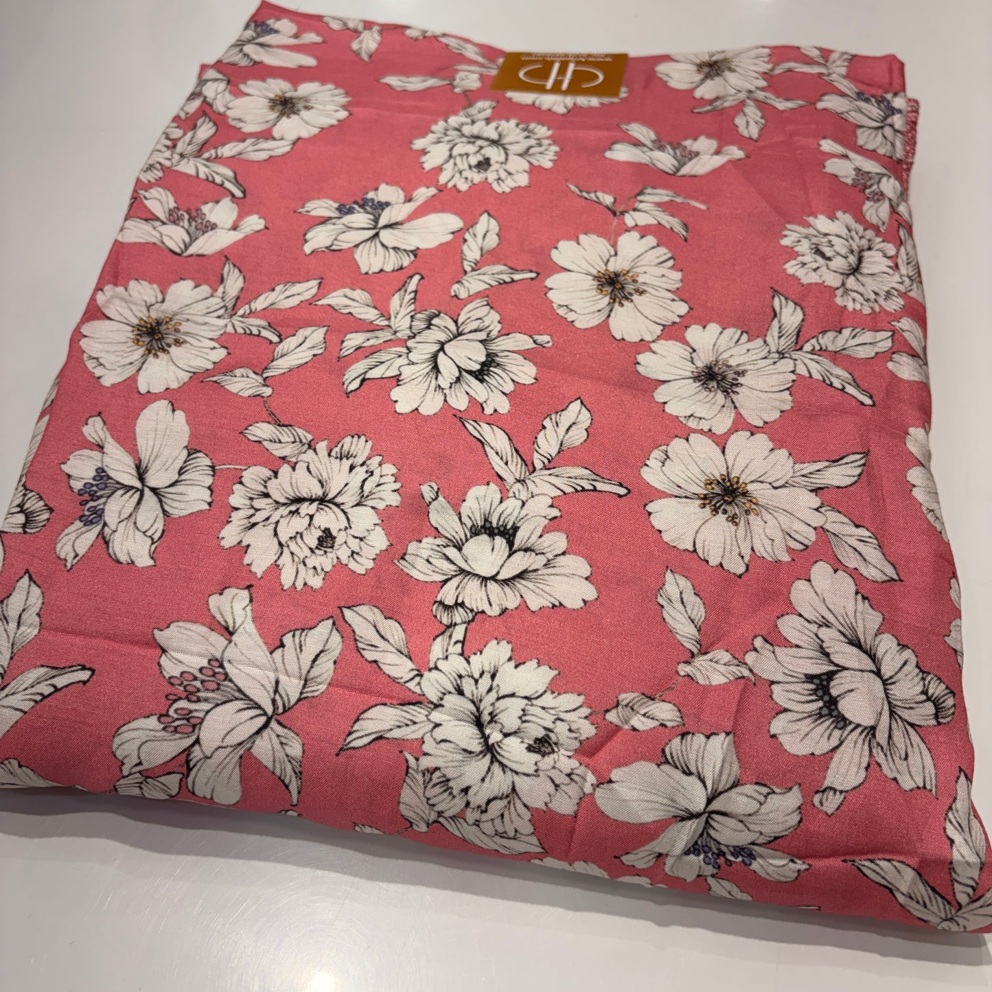 Pure Muslin Floral Unstitched Suit