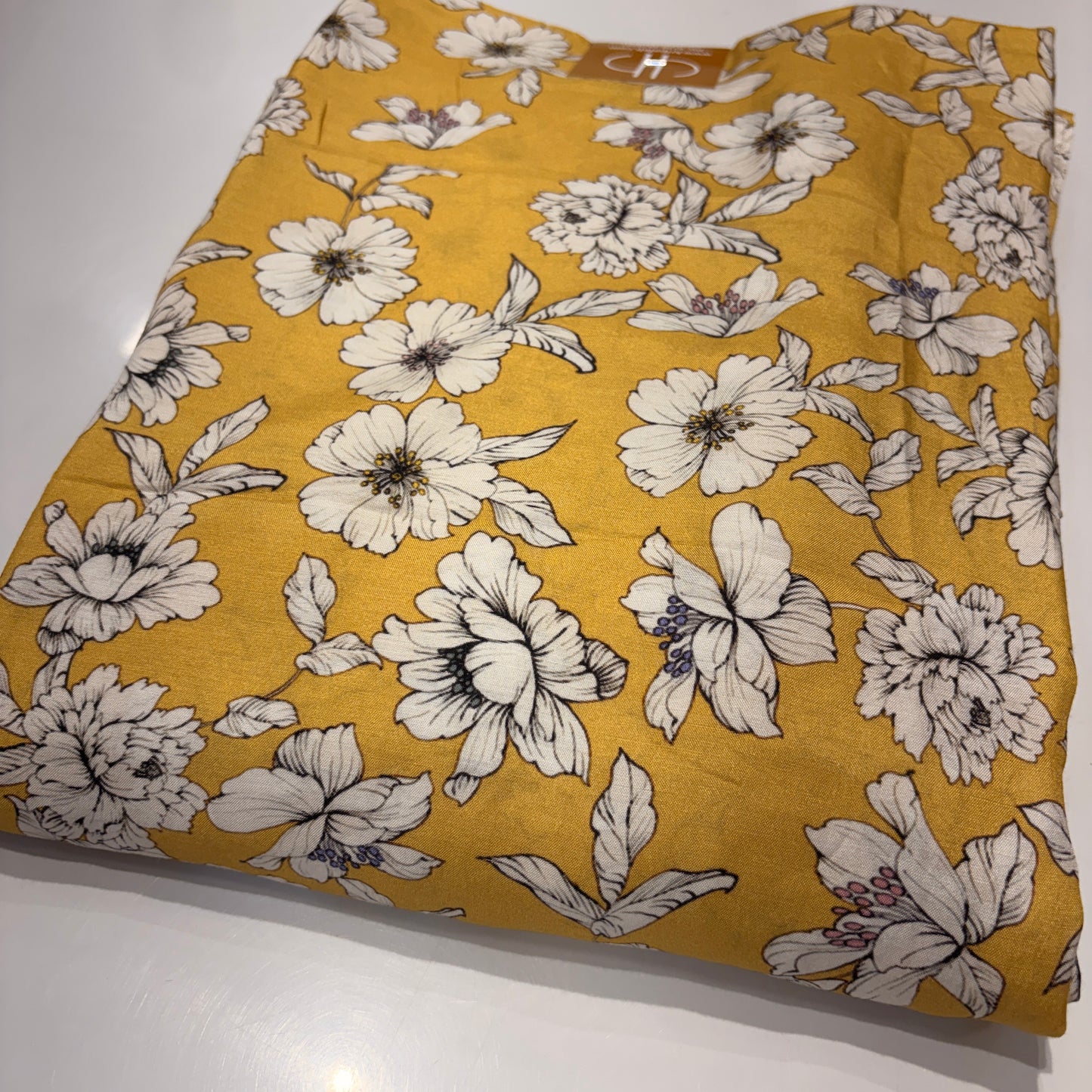 Pure Muslin Floral Unstitched Suit