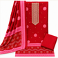 Premium Gajji Silk Unstitched Suit with Embroidered Neckline & Traditional Bandhani Print (₹1895 per suit)