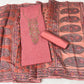 Muslin Silk Embroidered Suit (Unstitched)