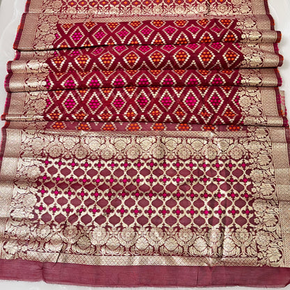 Soft Silk Jacquard Bandhani Dupatta