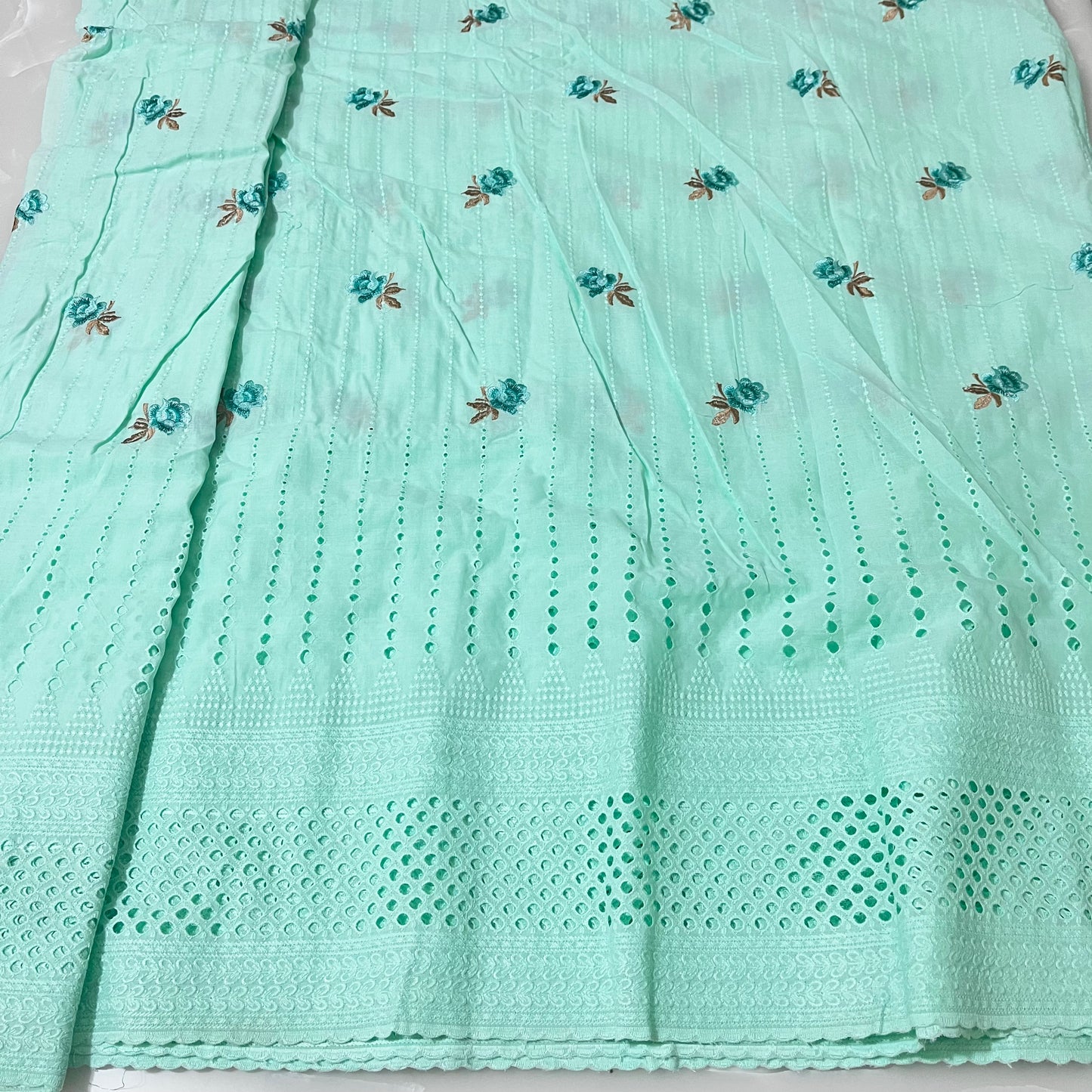 Pure Cotton Cutwork with Embroidery