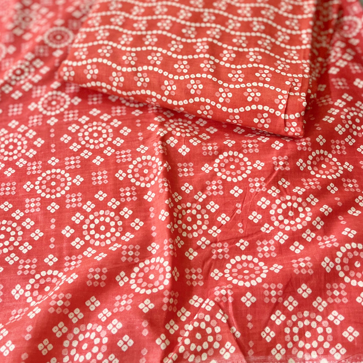 Pure Cotton Bandhani Prints Combo